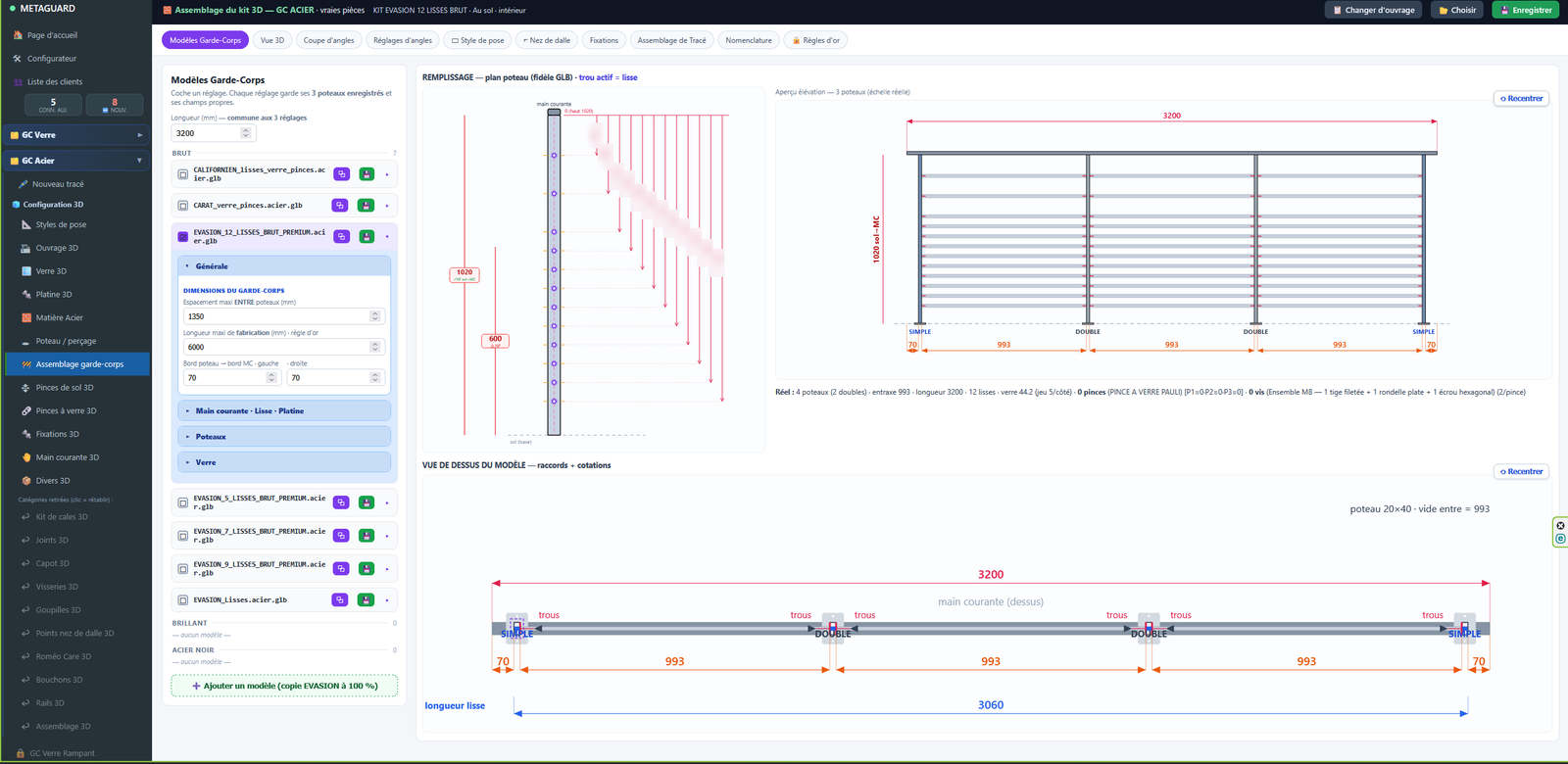 Application METAGUARD 3D